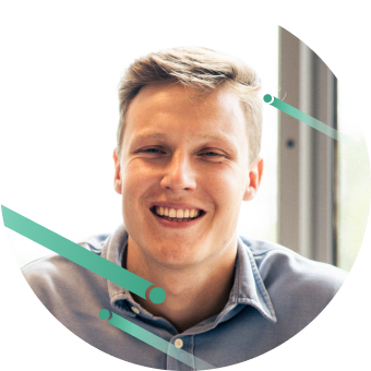 Image of Cybersecurity expert Andres Van der Steen in the office.