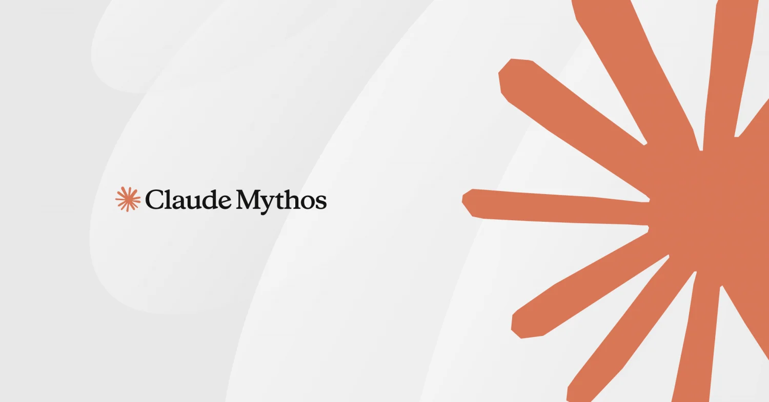 Claude Mythos logo against a light background.