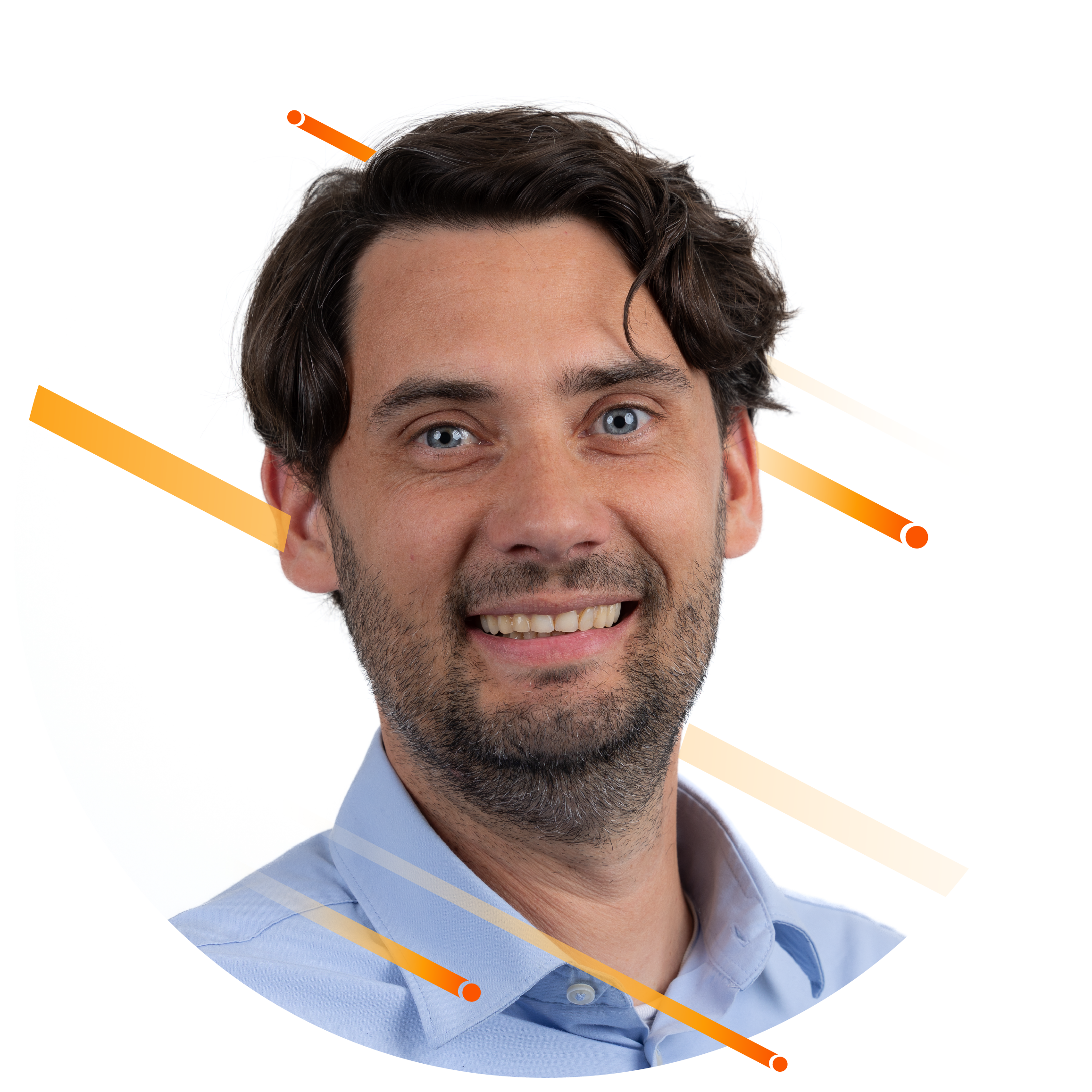 Image of Managing Director Wouter Decruy in the office.