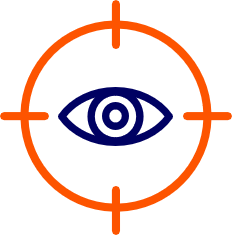 Icon of a target selector with an eye inside.