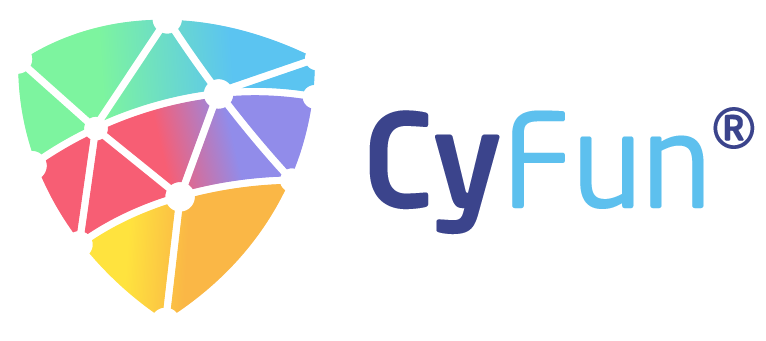 CyFun logo; CCB shield graphic with in text CyFun next to it.